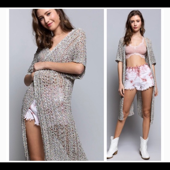 ✖️NWT RAINBOW WHEAT SS OPEN CARDIGAN - Picture 6 of 6